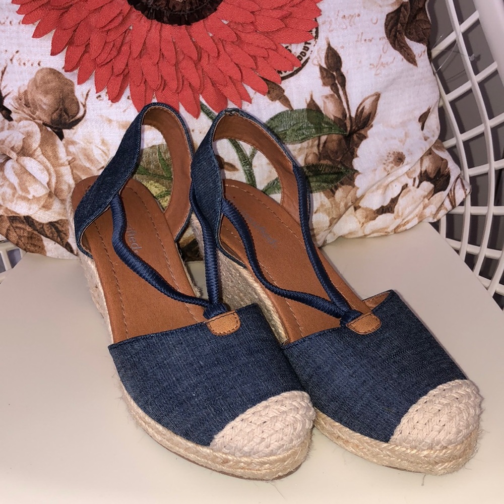 Blue Espadrilles Size 81/2